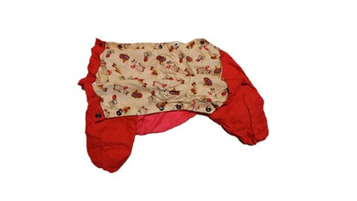 Комбинезон,  утепленный байкой 24 девочка (обхват груди 45 - 52) розовый - красный