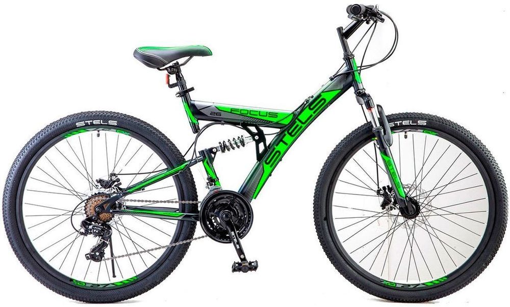 Велосипед 26&quot; STELS Focus MD 21-sp V010/зеленый