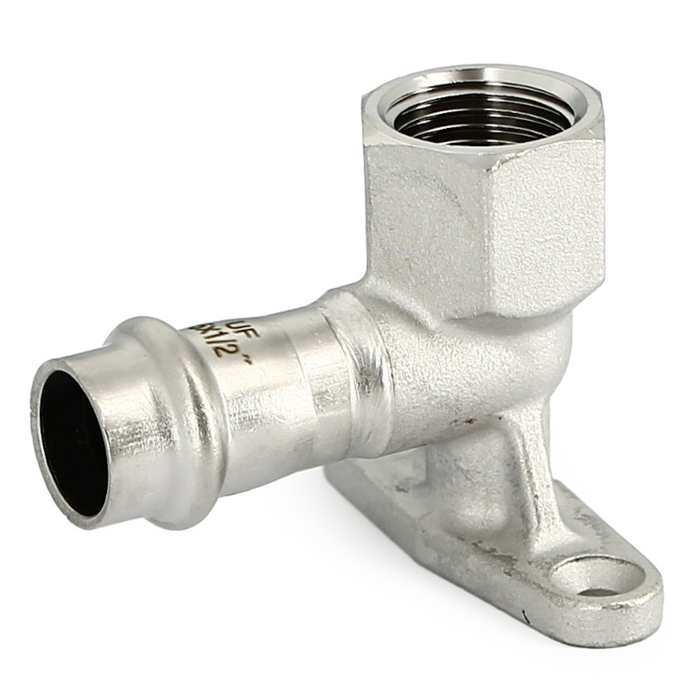 Водорозетка пресс 18 х 1/2", нержавеющая сталь