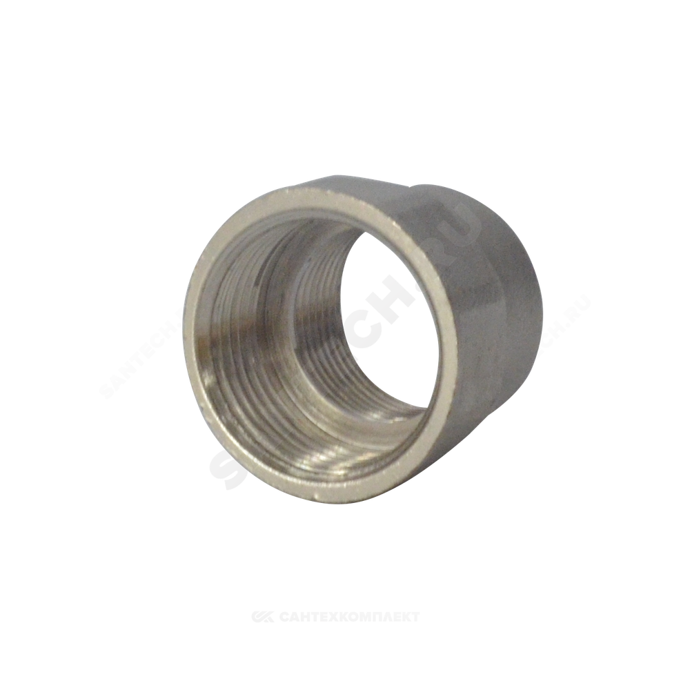 Муфта латунь никель переходная Ду 32х15 (1 1/4"х1/2") ВР/ВР RTP (РосТурПласт) 25174
