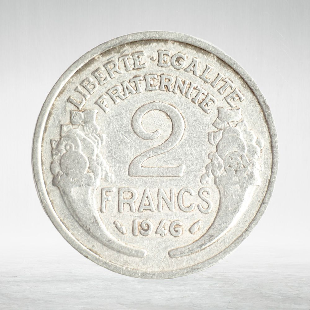 France, 2 Francs 1946 - Light Type, VF