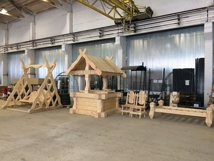 Изделия из дерева ручной работы представлены на демонстрационной площадке