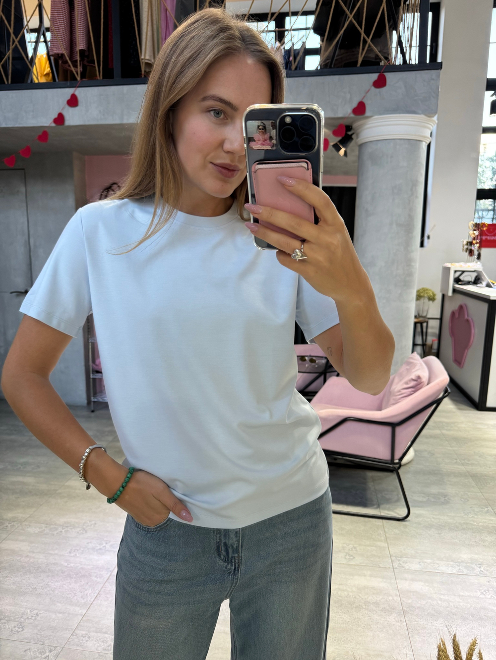 Футболка Simple голубой