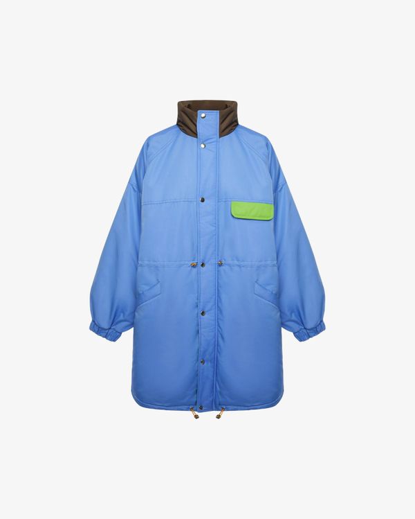 Парка оверсайз голубая - фото 1