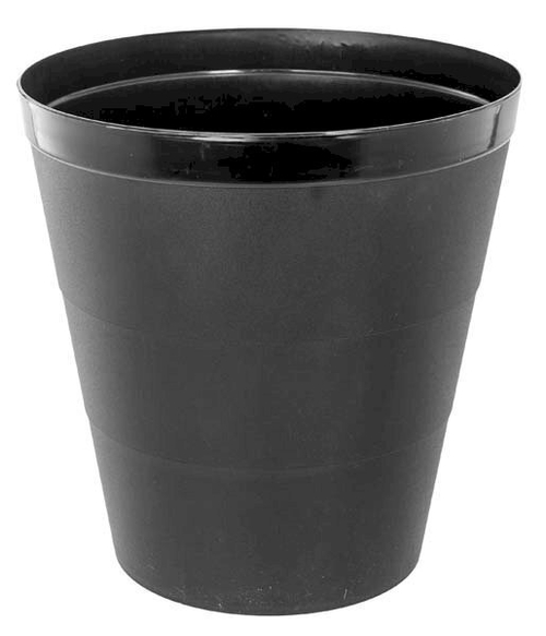 Корзина для бумаг Workmate, 14 литров, черная, цельная поверхность, 14 штук