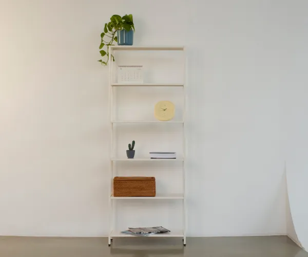 Стеллаж металлический 155х60х25, молочный