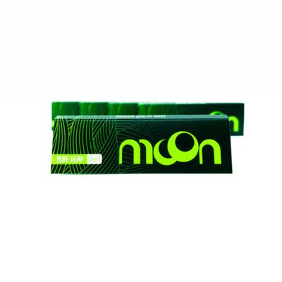 Бумага для сигарет "Moon" Green Pure Hemp 13г/м 50л*50шт