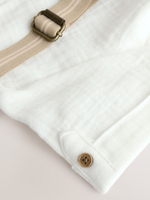 Рубашка и брюки в комплекте для мальчиков Next AR6-782, Белый, Бежевый