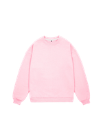 Свитшот оверсайз, без начеса (розовый)
