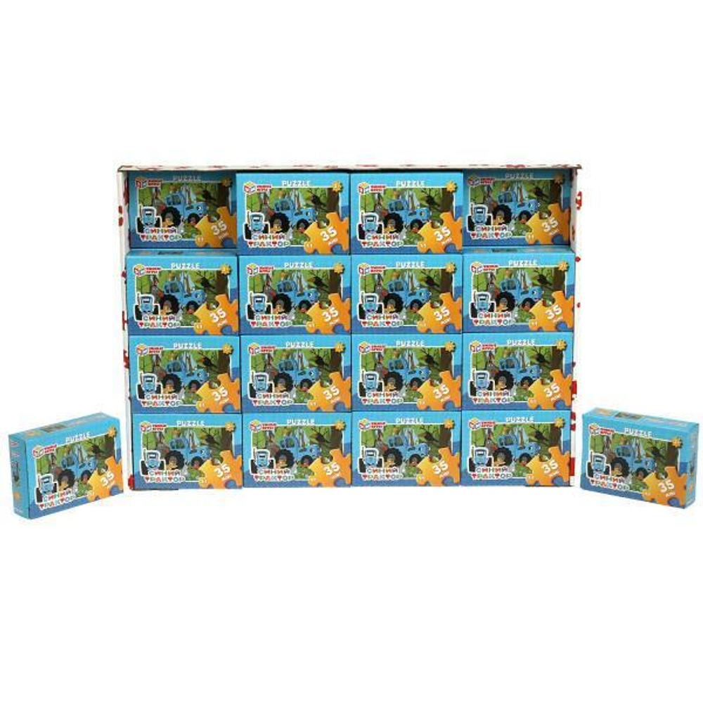 Пазл 35эл. "Синий трактор" в коробка 4660254419735 (Умные игры)