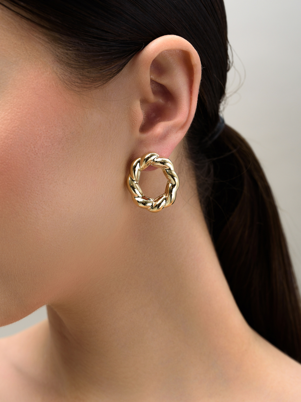 Серьги "Braid" Gold