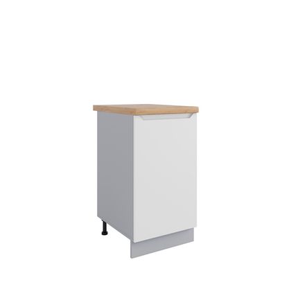 Кухня Модуль С 450 (левый) Тренто Белая кожа