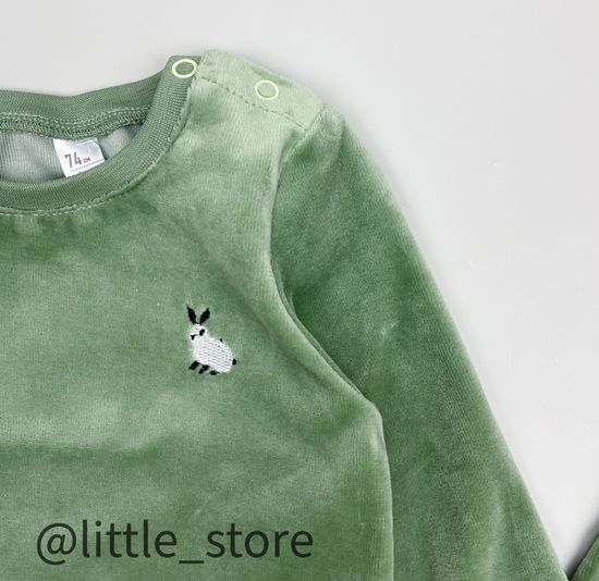 Комплект велюровый "Пушок" Зеленый