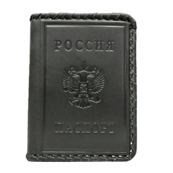 Обложка на паспорт «Герб». Цвет черный