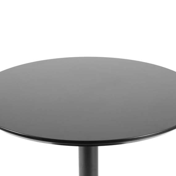 Обеденный стол Calgary Ø80 см, черный меламин