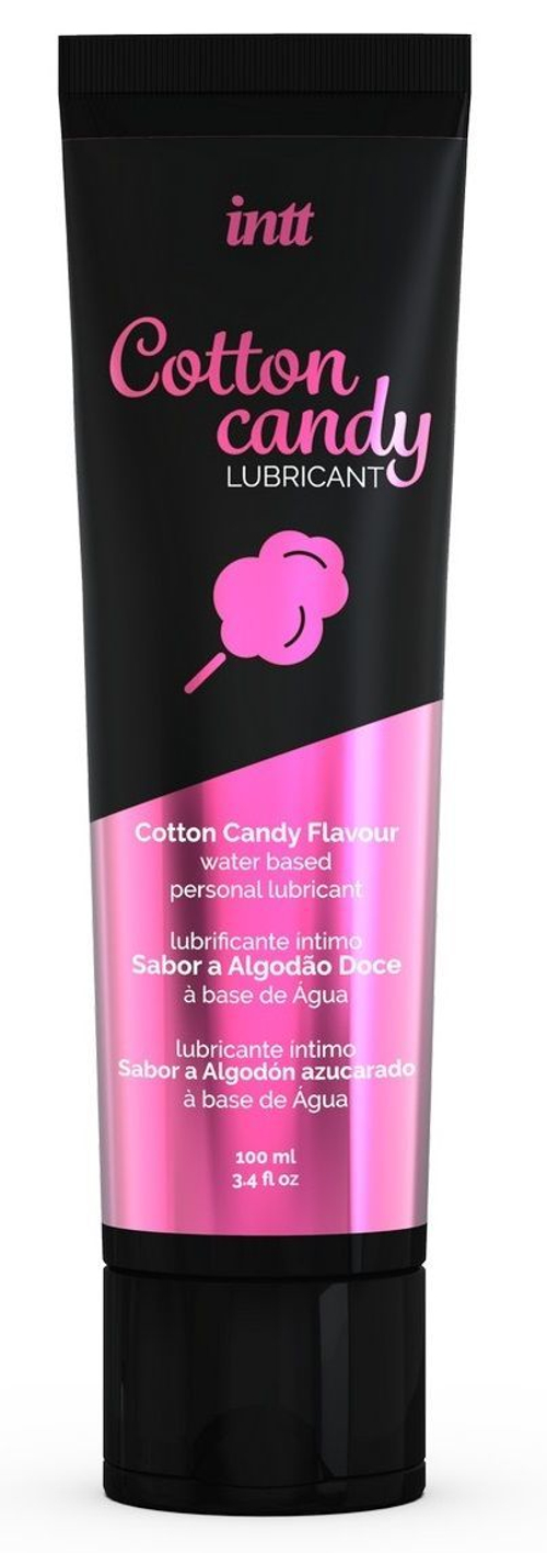 INTT Cotton Candy 100 мл – водный интим-гель с ароматом сахарной ваты