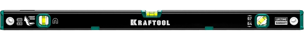 KRAFTOOL 800 мм, усиленный профиль, с зеркальным глазком, магнитный уровень (34785-80)