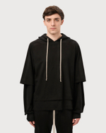 RICK OWENS DRKSHDW ХУДИ ЧЕРНАЯ HUSTLER