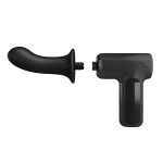 Вибромассажёр с поступательными движениями Pretty Love DJ Doctor Thrusting Super Powerful Gun Massage Black BW-055029