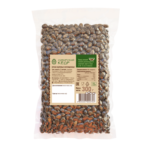 Орех кедровый в скорлупе / 300 г / Сибирский кедр