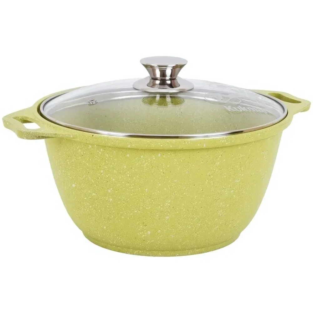 Кастрюля 3л «Trendy style» (lime) со стеклянной крышкой КМ-к31tsl