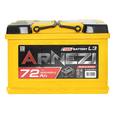 Аккумулятор ARNEZI TAXI SMF 72 А/ч обратный R+ 278x175x190 L3 EN 640 А