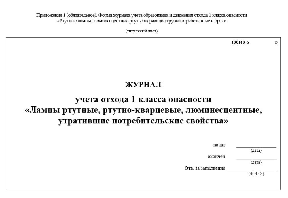 Сборник «Отходы в оптовой фармацевтической организации»