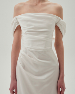 Платье Belvedere (Бельведер) в пол белый/айвори