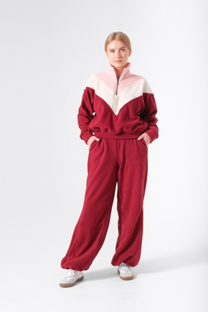 Костюм женский флисовый с олимпийкой "Сангрия"