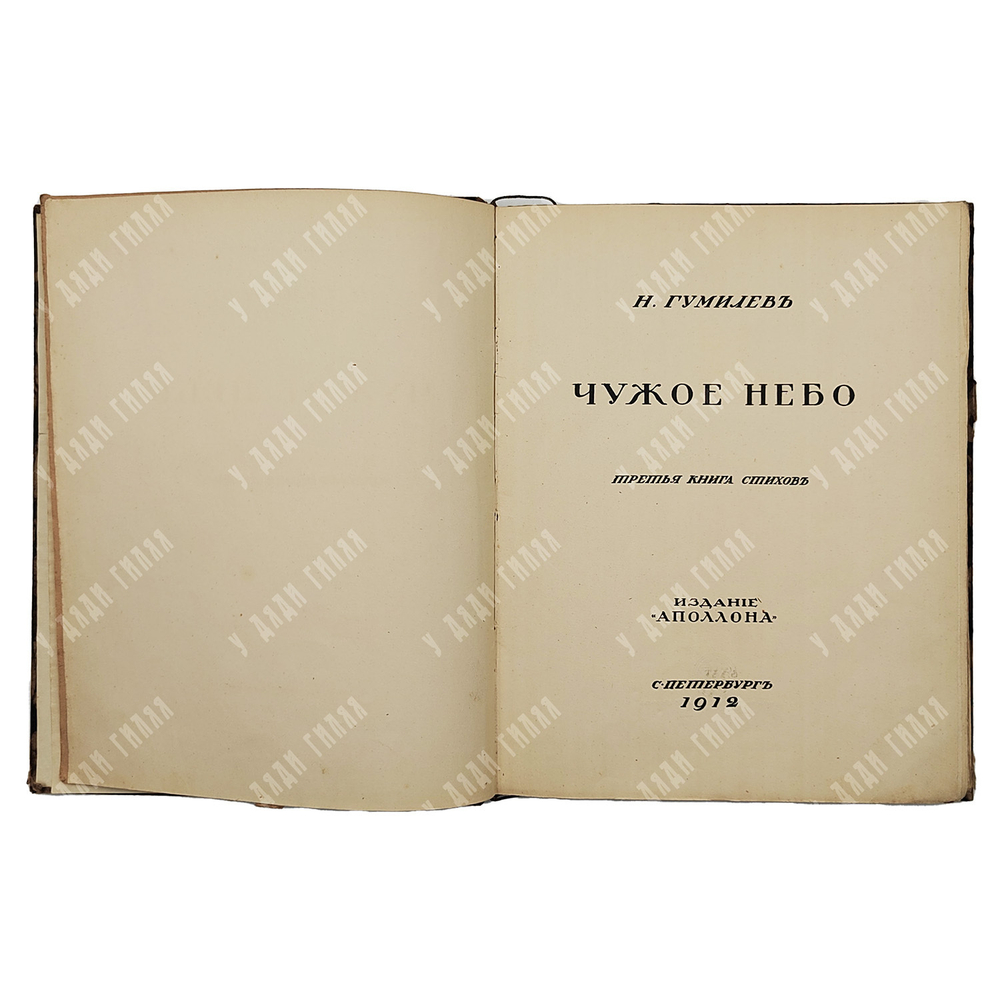 [Первое издание] Гумилев Н. Чужое небо, 1912.