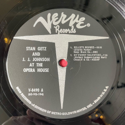 Винтажная виниловая пластинка LP Stan Getz And J.J. Johnson At The Opera House (USA 1962)