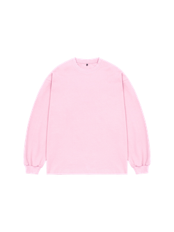 Лонгслив оверсайз (розовый) 230 г