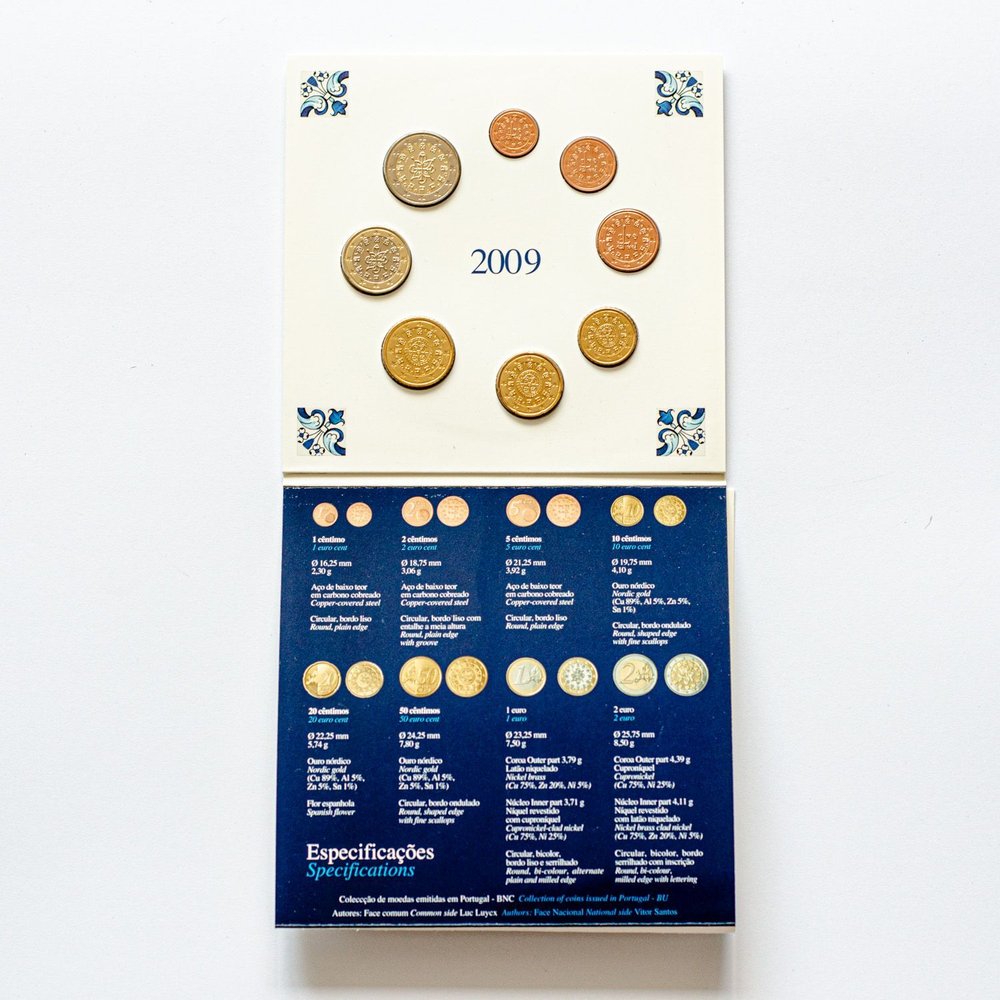Portugal 2009 Year Set – Brilliant Uncirculated Coins