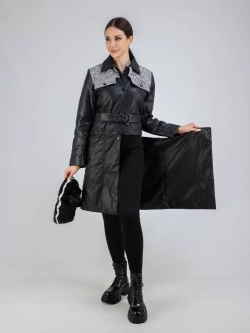 Плащ трансформер комбинированный осенний