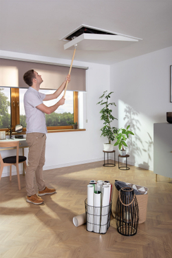 Лестница складная металлическая супертеплоизоляционная LMT