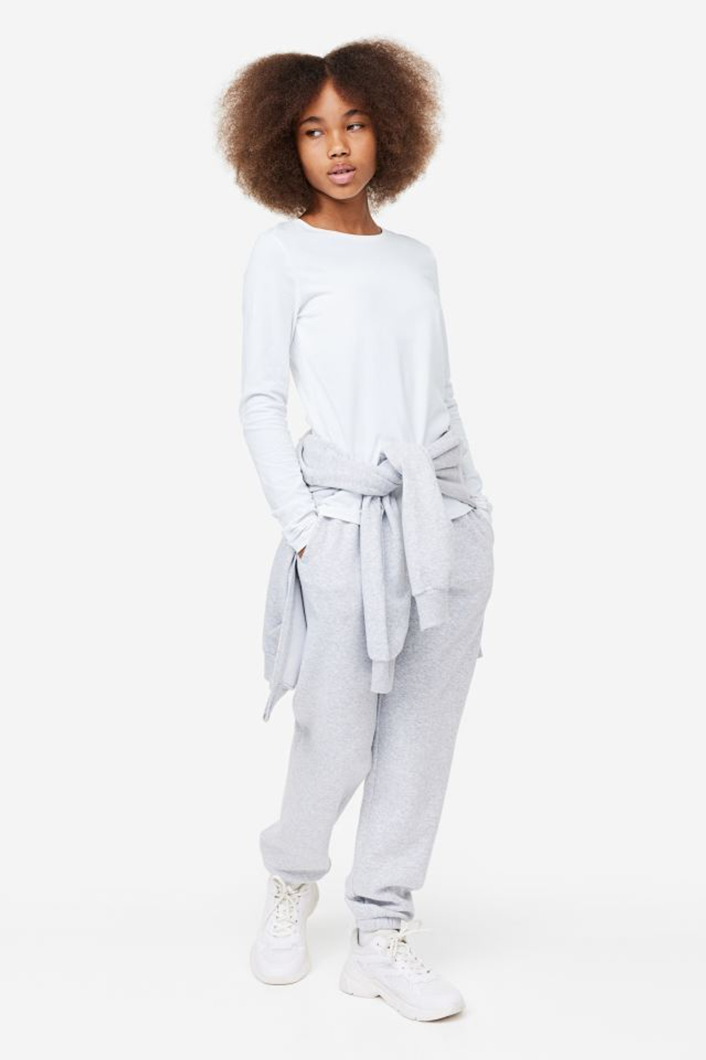 H&M Трикотажный топ (з шт), белый