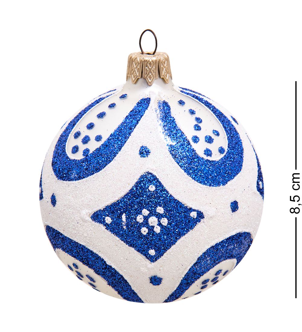 Элита НФШ-1103/1 Набор ел.украшений Шар 2шт «Орнамент» 85 мм