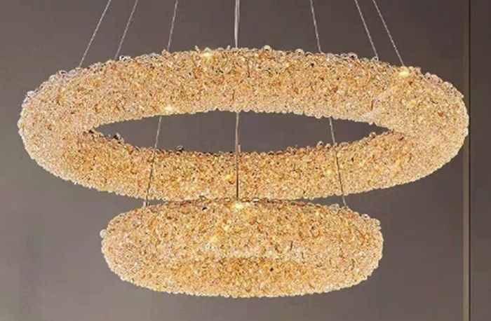 Люстра Lorella Round Duo Gold D80+50