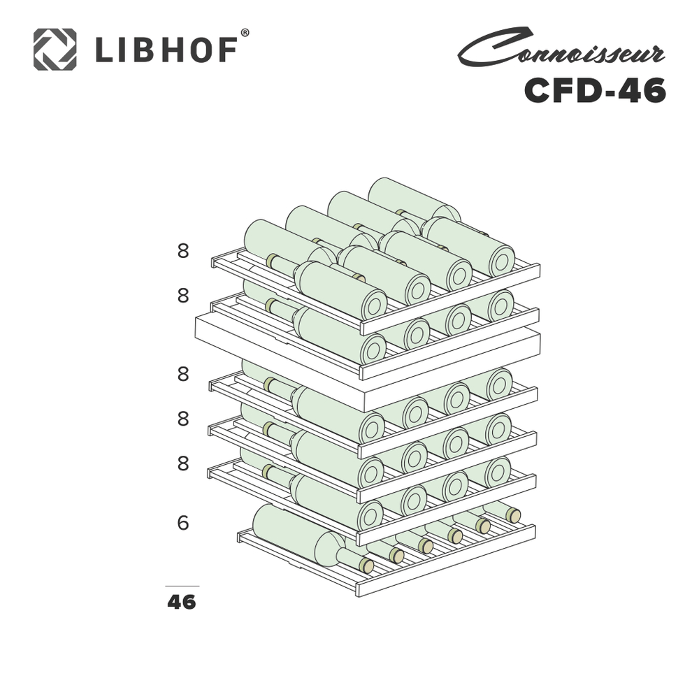 Винный шкаф Libhof CFD-46 white