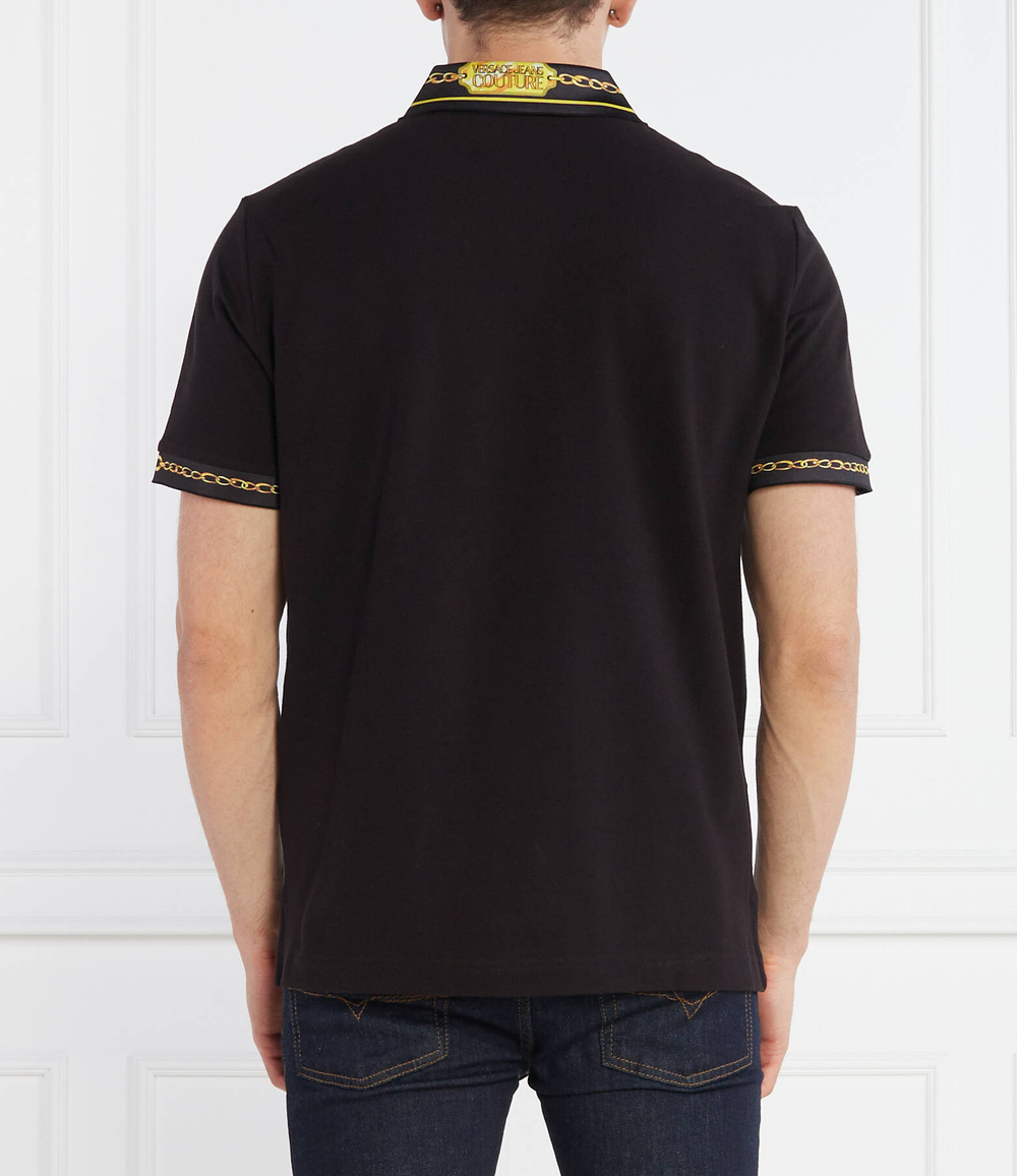 Поло Versace Jeans Couture - черный(75GAGT01CJ01T)