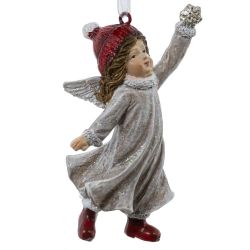 GAEM Украшение новогоднее "Девочка-ангел", L4,5 W3,5 H8 см, 2в.