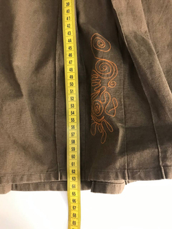 Юбка Silverline стильная льняная, маркировка 42, визуально 48 размер