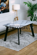 Кухонный раздвижной стол "Гранд", белый