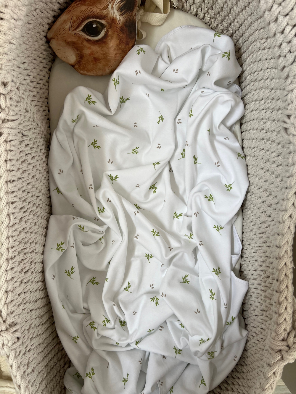 Хлопковая пеленка веточки