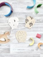 Рукавички-антицарапки Mjölk Юла/Ночное небо/Шоколадная крошка, сет из 3х пар