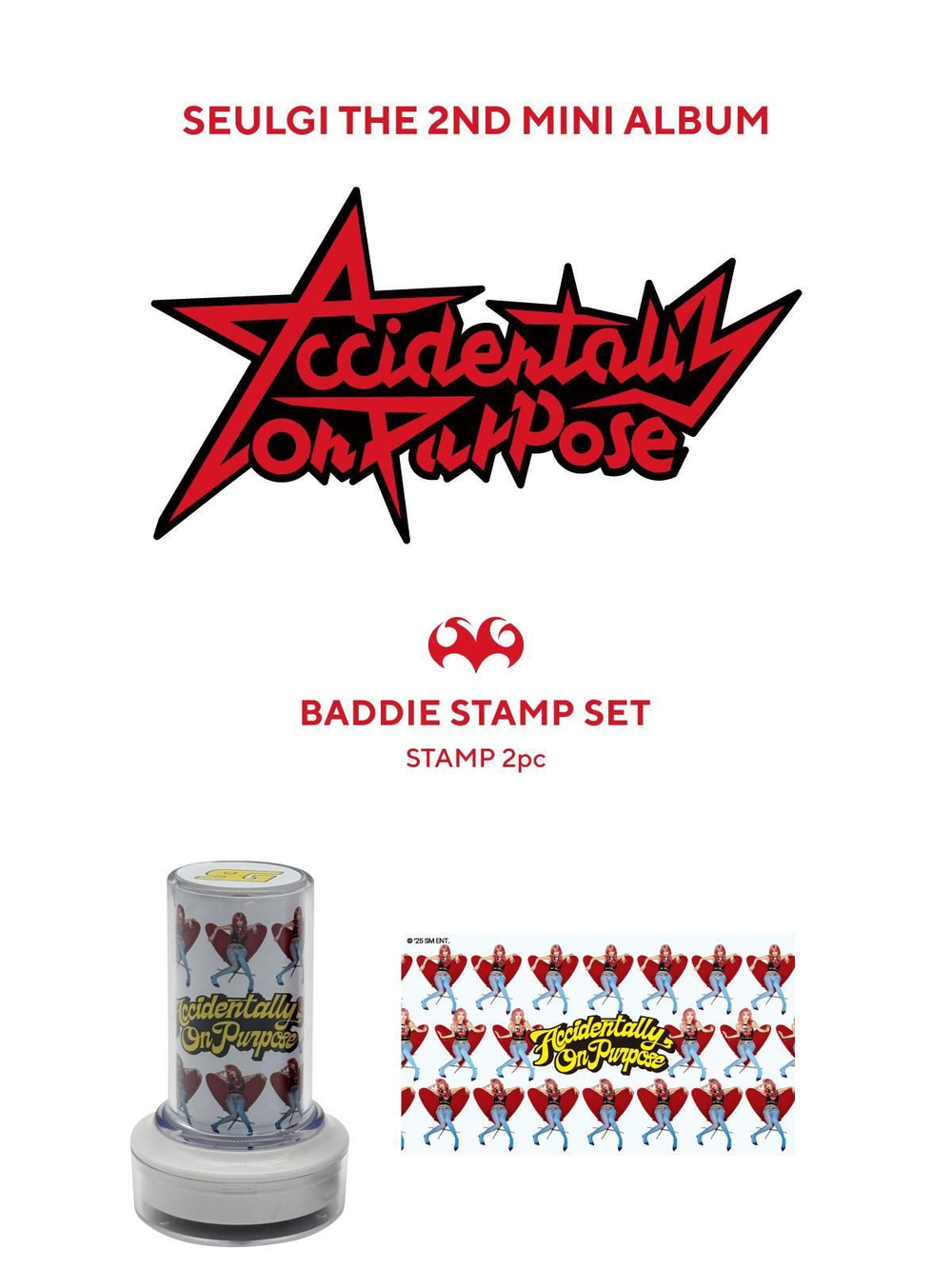 товары SEULGI - ACCIDENTALLY ON PURPOSE OFFICIAL MD BADDIE STAMP SET