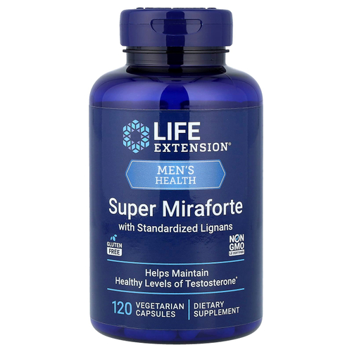 Life Extension, Super Miraforte со стандартизированными лигнанами, 120 вегетарианских капсул