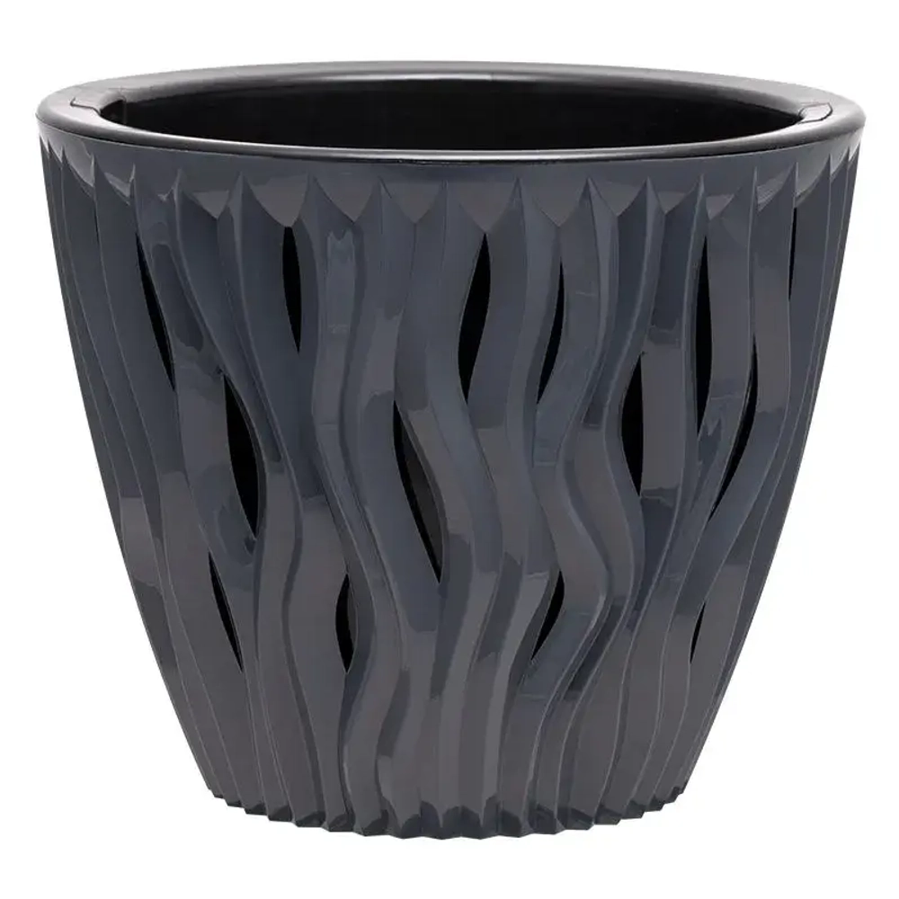Кашпо Вдохновение (3л.) Цв. Антрацит (Арт. КШ-5420)