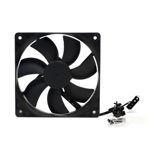 Вентилятор BaseTech V1, 92мм, 1800rpm, 3-pin+Molex, черный, Bulk, 40CFM, 19дБ (BT-F92X25-3PB)