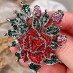 Брошь 3D " Королевская роза"